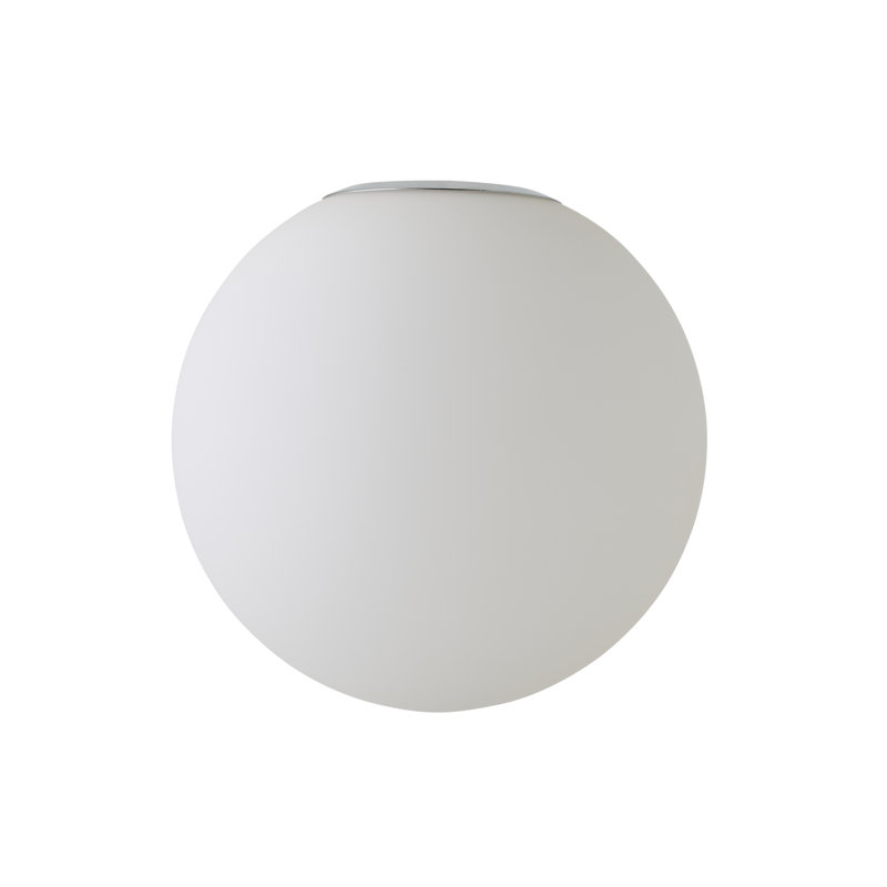 Metropolis Glass Round Pendant Shade in White