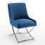 Chaise d'appoint rembourrée en velours Elian-101444836-122883344