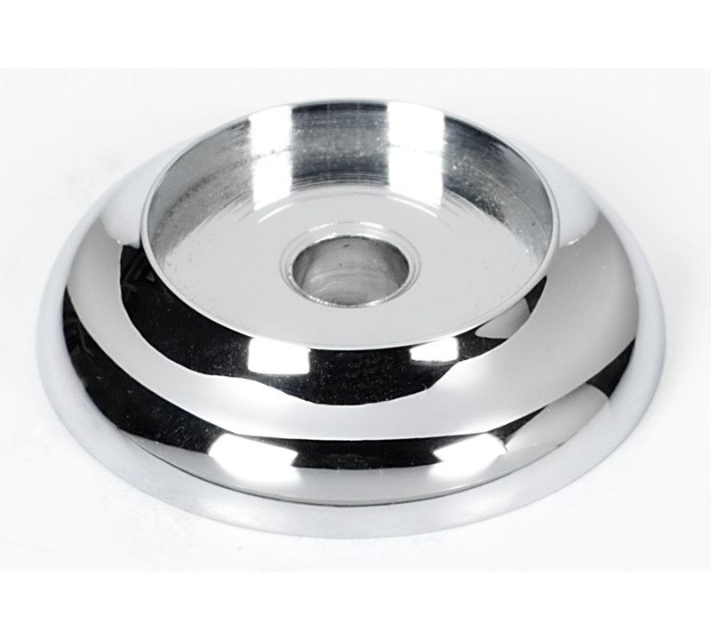 Modern & Contemporary Knob Backplate, Polished Chrome