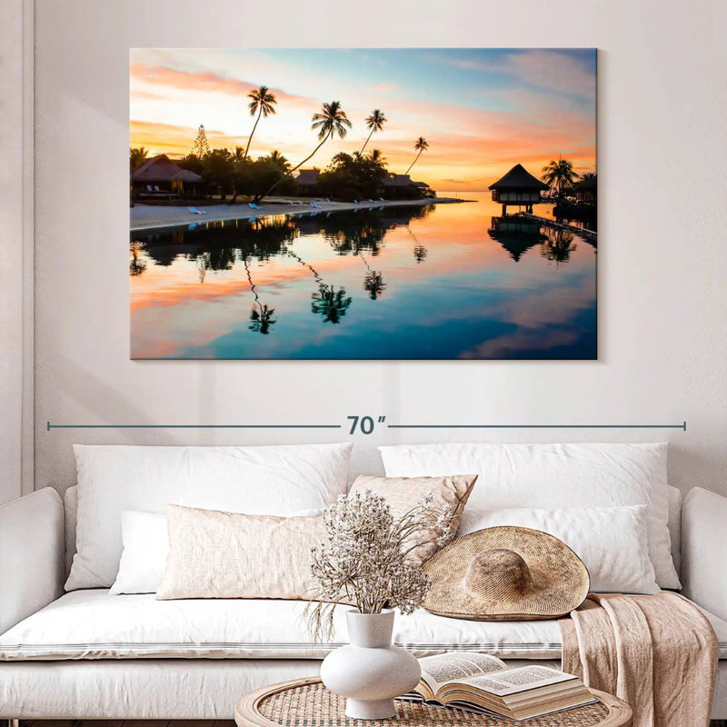 Ravi Palm Beach Reflection, 34" H x 51" W