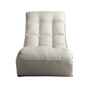 Metal Reclining Chair For Relaxing - Gray Ergonomic Lazy Adjustable Back Maximum Comfort