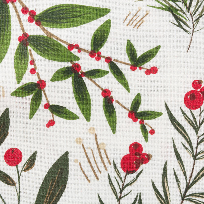 Toile à vaisselle imprimée à plat de fêtes