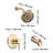 Tub and Shower Faucet Set, Complete with 5-Inch Rainfall Shower Head and Bathtub Spout, 8-Setting Adjustable Spray, Single-Handle Tub Trim Kit with Brass Pressure Balancing Valve, Gold Finish