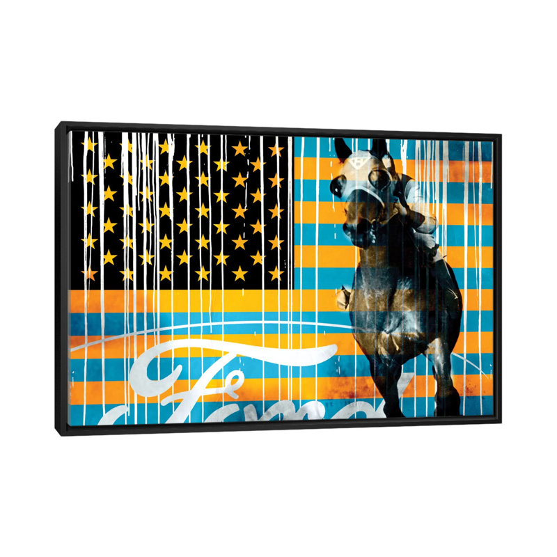 "esprit d’philly" par fabrizio, impression sur toile, Toile avec cadre noir, Pas de tapis, H 18 po x l 26 po x P 1,5 po