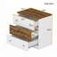 Table d'appoint en bois avec rangement