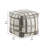 Ari 16" Modern & Contemporary Jacquard Fabric Pouf with Durable Polystyrene Bead Filling & Textured Pattern Design