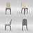 Set Of 4 Modern Pu Leather Dining Chairs With Black Metal Legs And Upholstery-534018401