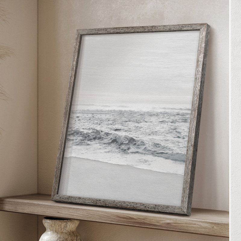 «Gentle Tides II», reproduction encadrée - bois massif, H 21 po x l 17 po