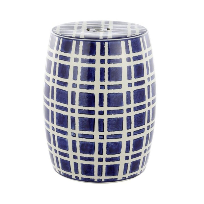 Tabouret de jardin 18,25 po en céramique