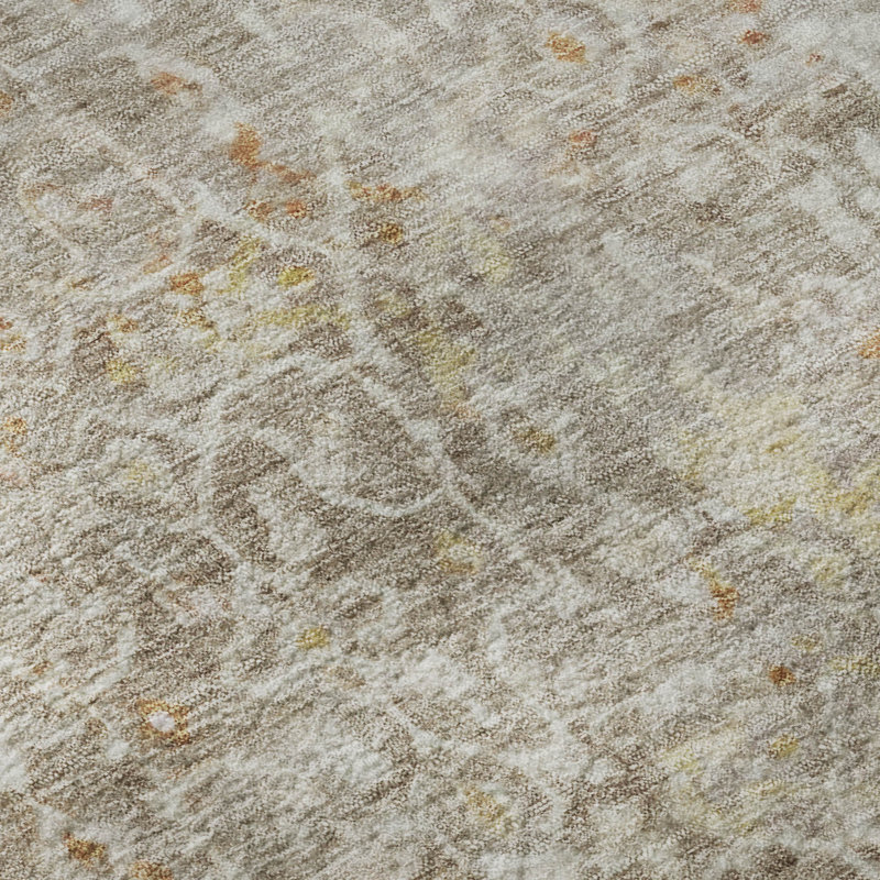 Premium Machine Washable Lubbers AMF1752 Lattice Rug, Rectangle 1'8" x 2'6"
