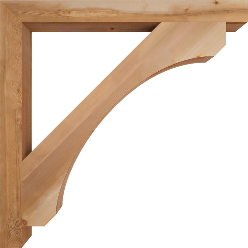 Support en blocs de cèdre rouge occidental l 3 1/2 po x P 46 po x H 46 po, Cèdre rouge, Lisse, H 46 po x l 3,5 po x P 46 po