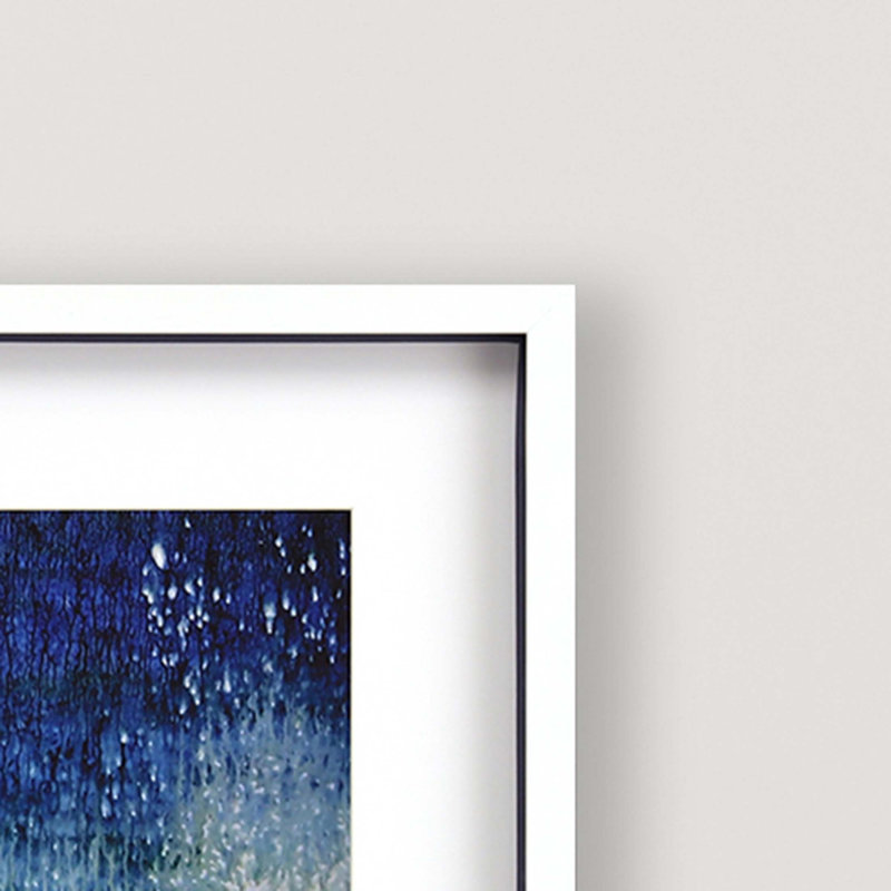 Art mural blanc avec cadre photo