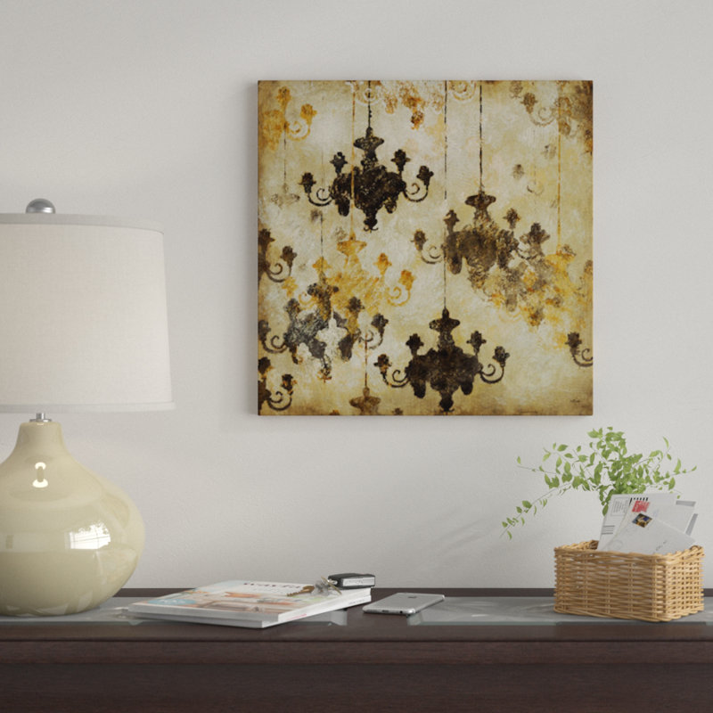« raffinée i », impression sur toile, H 12 po x l 12 po x P 1,5 po, Toile tendue, Pas de tapis