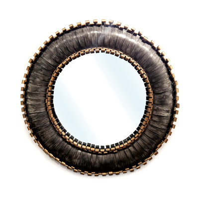 Amarrie Metal Round Mirror