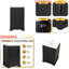 Meuble-lavabo noir 20 po avec lavabo en céramique-914453181