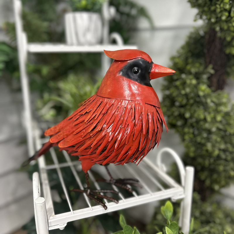 Metal Cardinal Statue