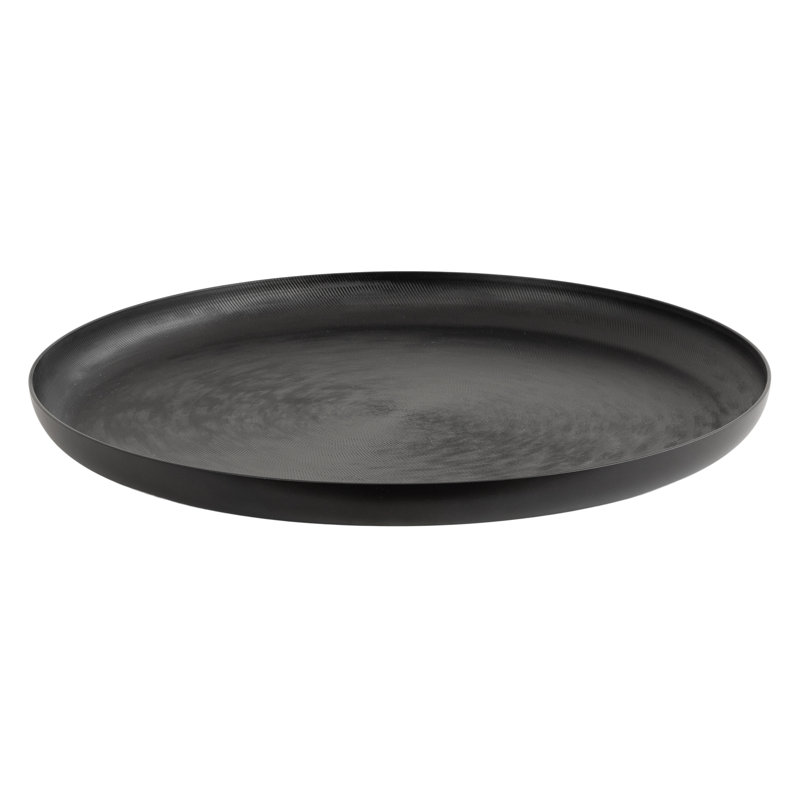 Plateau de service Hensley, Noir, H 1,5 po x l 16,25 po x P 16,25 po