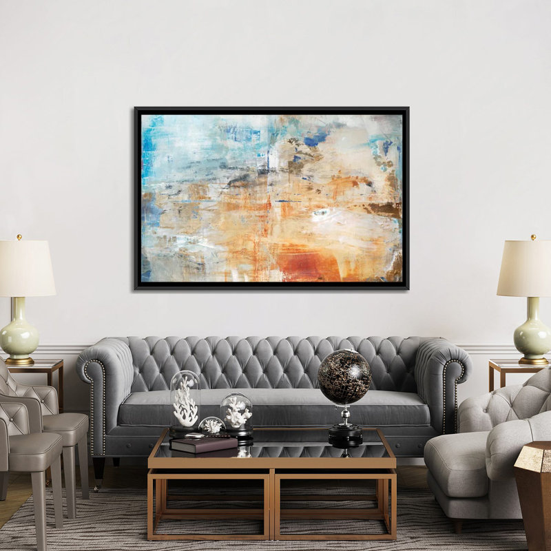«Cloud Burst», reproduction d'art sur toile tendue, H 40 po x l 60 po x P 1,5 po, Toile encadrée noire, Pas de tapis