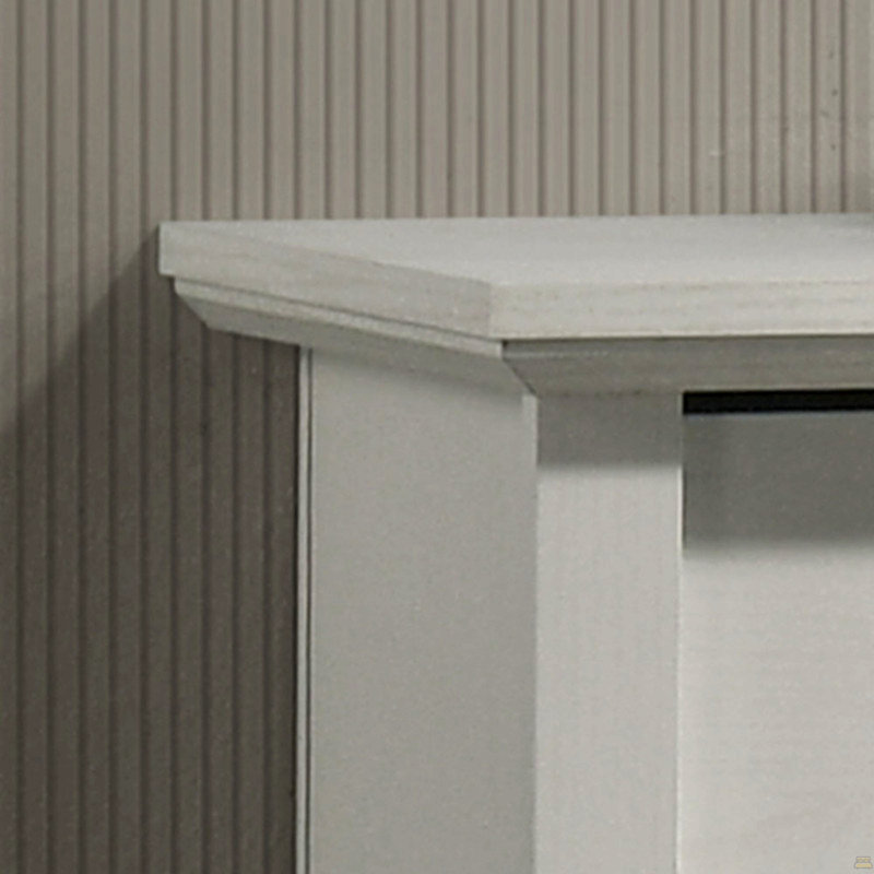 Commode 6 tiroirs 57 po, Blanc