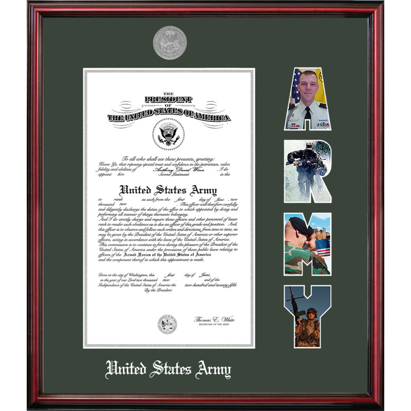 Army Certificate Petite Picture Frame, 8" x 10"