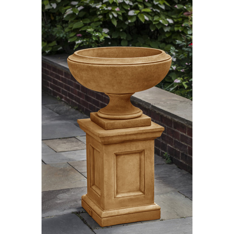 Jensen Handmade Planter, Travertine