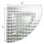 Tablette murale flottante en verre-16073782