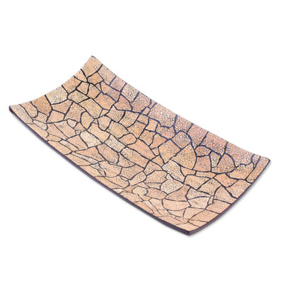 Plateau de meuble-lavabo en mosaïque coquille d’œuf séisme Frimunt