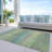 Machine Washable Indoor/Outdoor Christain ACN1264 Aloe Rug-102460871