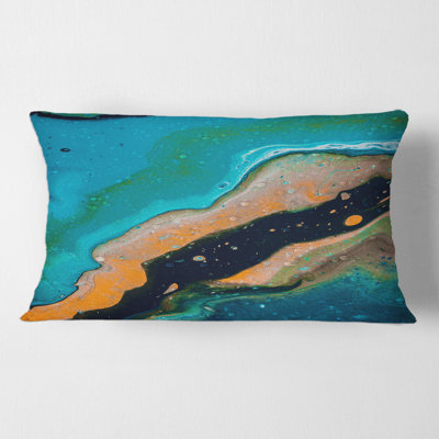 Housse et insert de coussin rectangulaire Marble Composition II