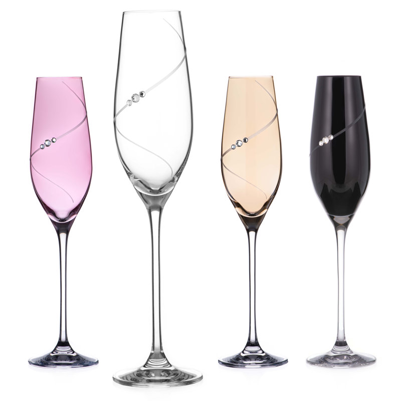 Swarovski 210 ml Crystal Flute Set