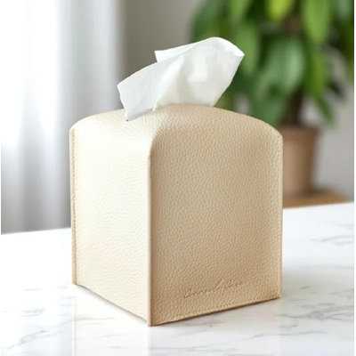 Modern PU Leather Tissue Box Cover