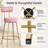 Lovette Upholstered Counter Stool with Iron Frame-851359319