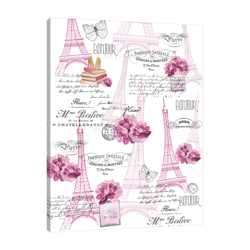 «Paris Scents Full», toile tendue par Kimberly Allen, H 32 po x l 24 po x P 1,5 po