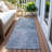 Machine Washable Indoor/Outdoor Xhevrie Blue Rug-837793297