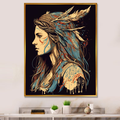Crocett, portrait d'une femme bohémienne II sur toile