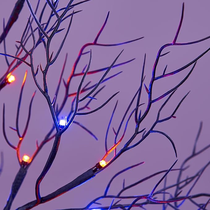 26" Halloween Willow LED Tree