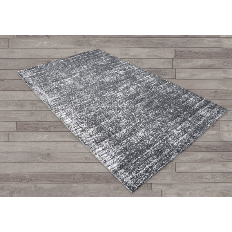 Indoor Rug, Rectangle 4' x 6', Gray