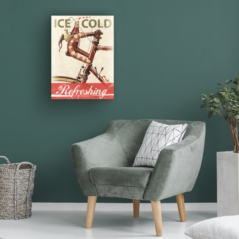 Art sur toile Coca-Cola, style rétro, H 19 po x l 14 po