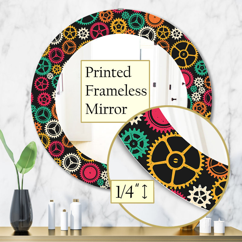 Miroir d'appoint moderne Obsidian Impressions 3, H 31,5 po x l po