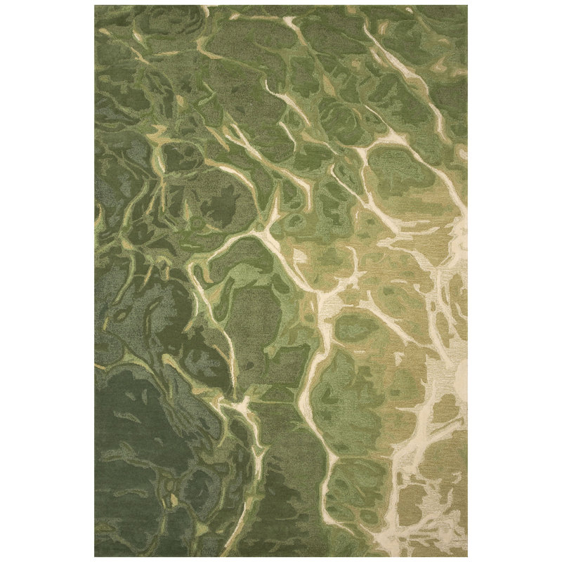 Patchell Wool Abstract Indoor Rug, Rectangle 3'6" x 5'6"