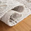Tapis en laine / coton tissé à la main Natura ivoire / brun-671527740