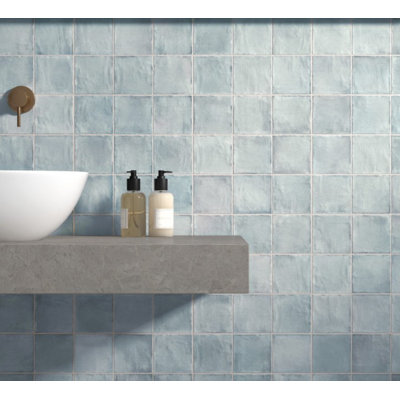 Sabbia Zellige | 4"x4" Ceramic Zellige Wall Tile