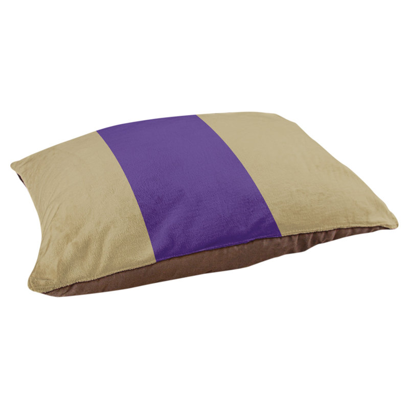 Coussin Washington, Doré / mauve / doré, Moyen (l 28 po x P 18 po x H 9,5 po)