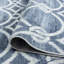 Tapis bleu marine à motif géométrique Hedersett-662644522