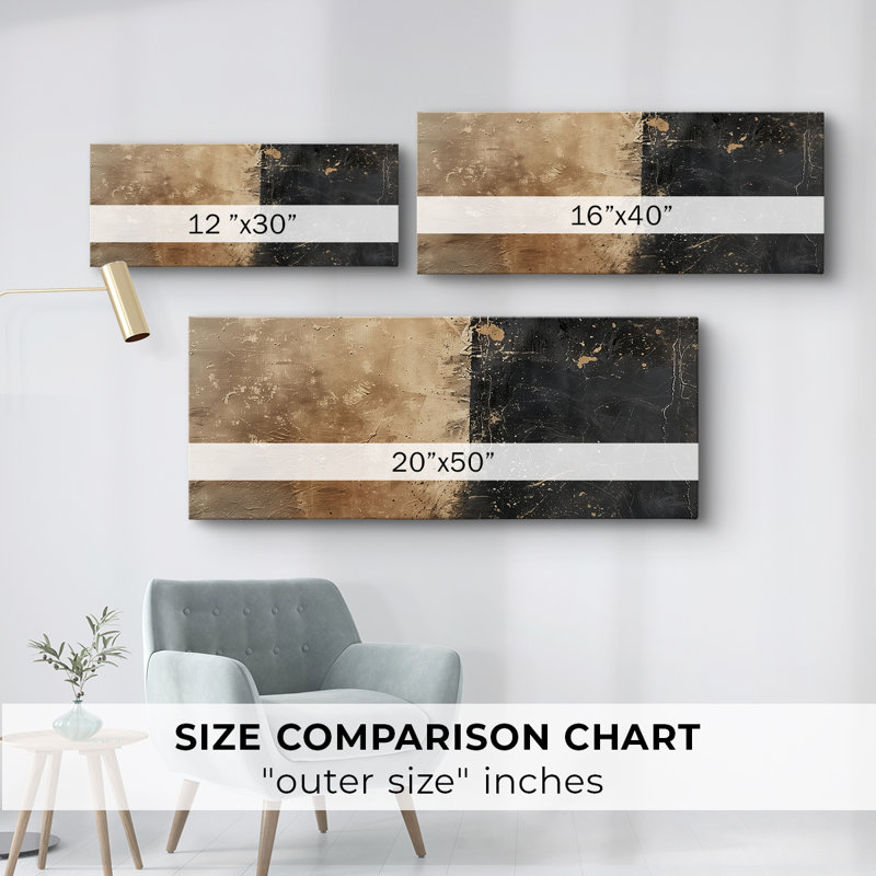 Abstract Series 3 #LXXI-Wide Gallery Wrapped Canvas, 12" H x 30" W