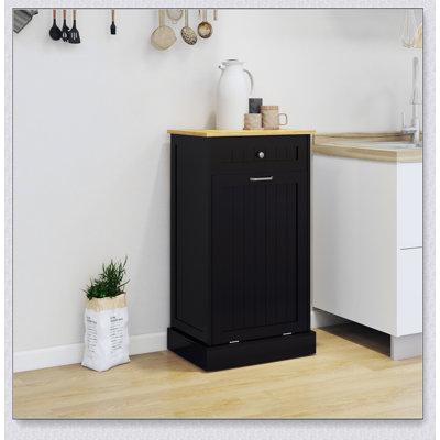 One Drawers and One-Compartment Tilt-Out Trash Cabinet Kitchen Trash Cabinet
