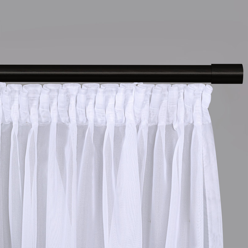 Saephan Laura Pencil Pleat Curtain (1 Piece), Transparent, 600cm Width x 245cm Drop