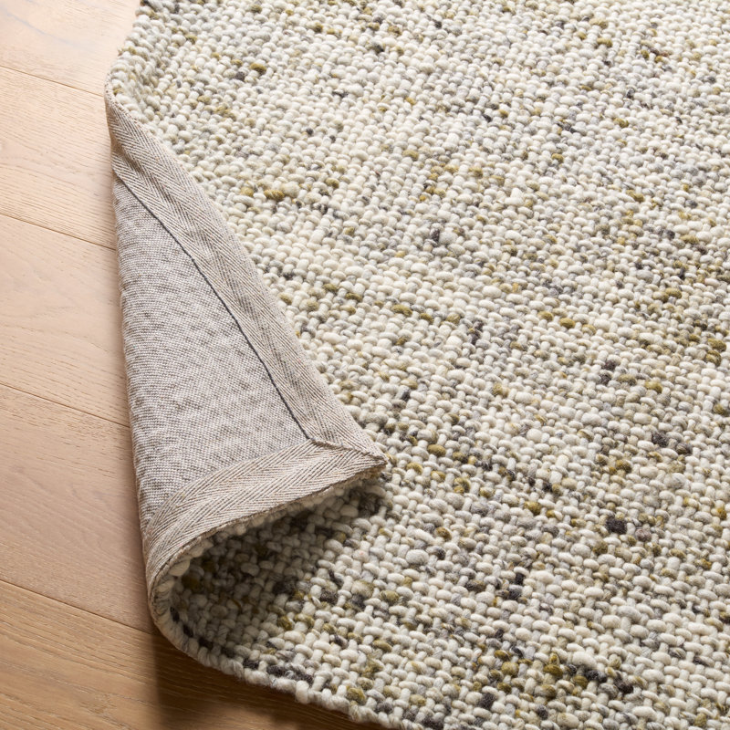 Tapis vert / blanc tissé à la main Jaipur Living Season (12 pi x 15 pi), Rectangle 12 pi x 15 pi