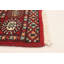 Tapis géométrique rouge foncé / brun / blanc en laine noué à la main 2 pi 7 po x 4 pi 2 po Peshawar