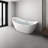 67" Acrylic Freestanding Bathtub Soaking Tubs With Overflow And Pop Up Drain